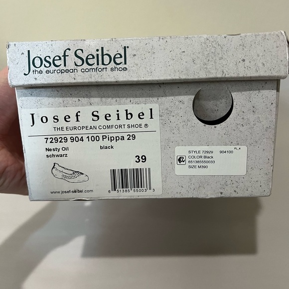 Josef Seibel black Ballet Flat Size EU 39 8/8.5 - Picture 6 of 6